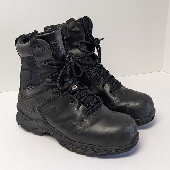 Timberland PRO Hypercharge Composite Toe Work Boots, Black, Men\'s 7 X-Wide main image 4